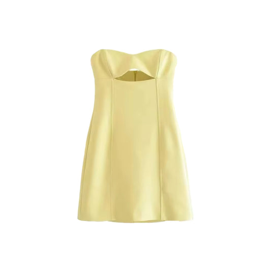 “Golden Hour” strapless dress